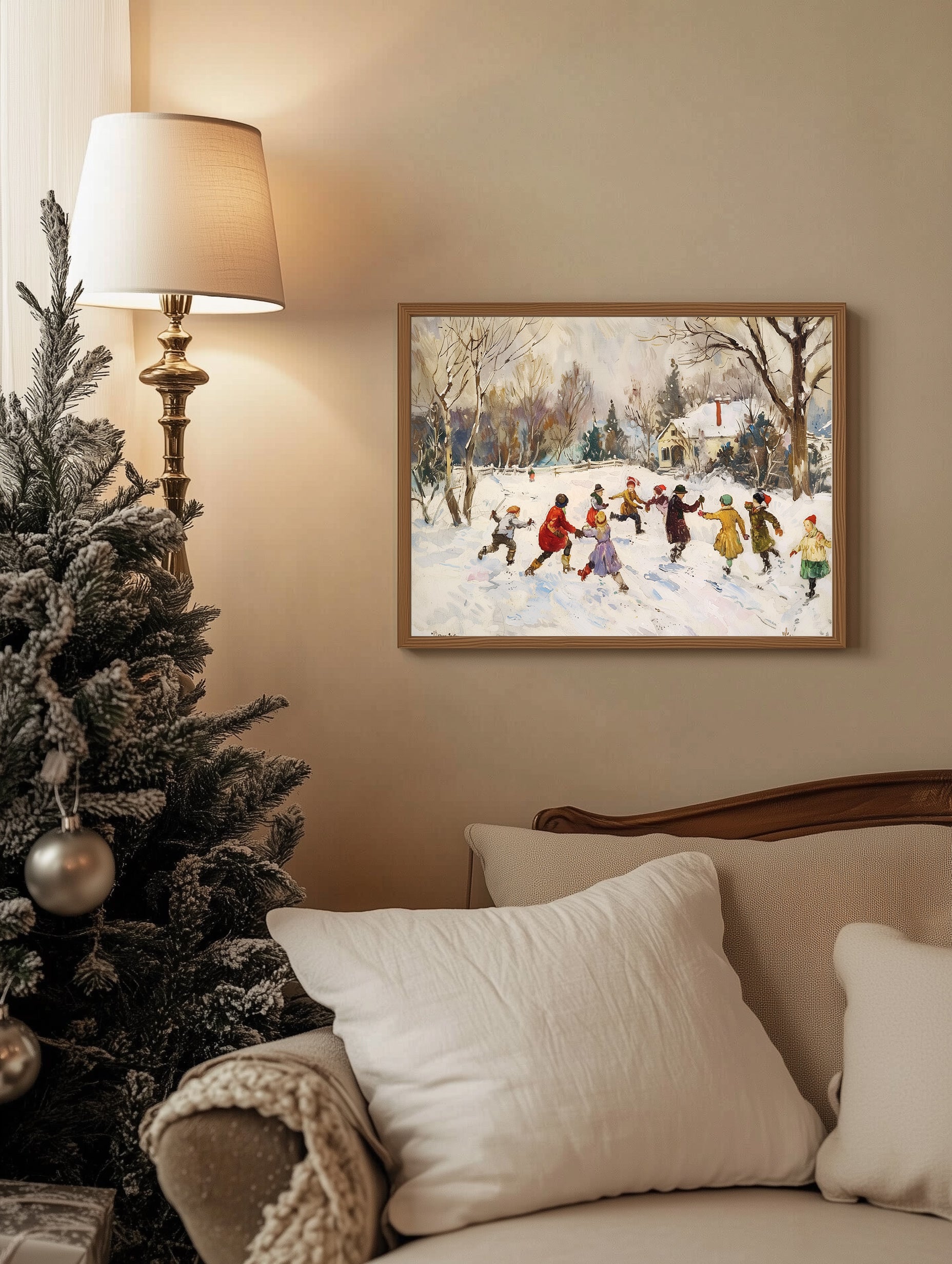 Kids in Winter Wonderland Print