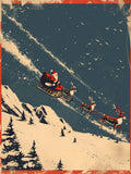 Santa Claus in Sleigh Print