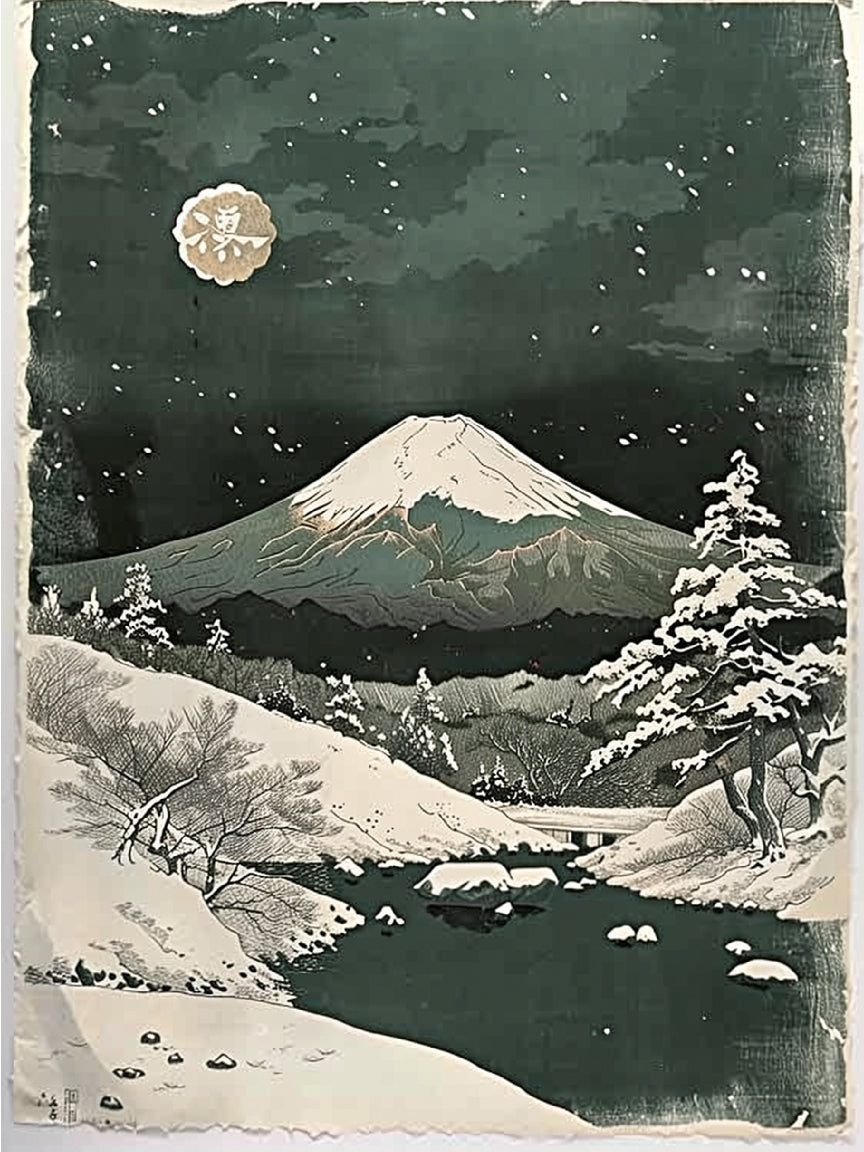 Snowy Mount Print