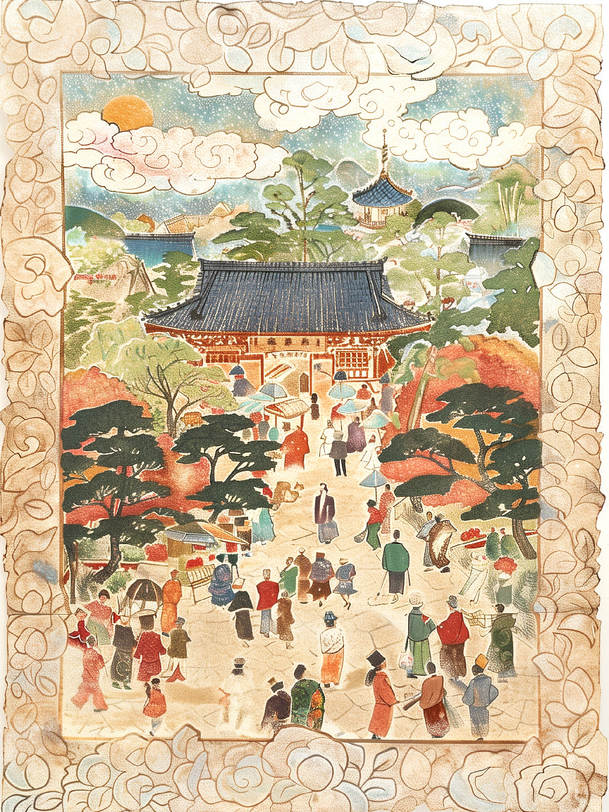 Temple Celebration Print