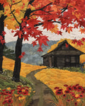 Autumn Cottage Print