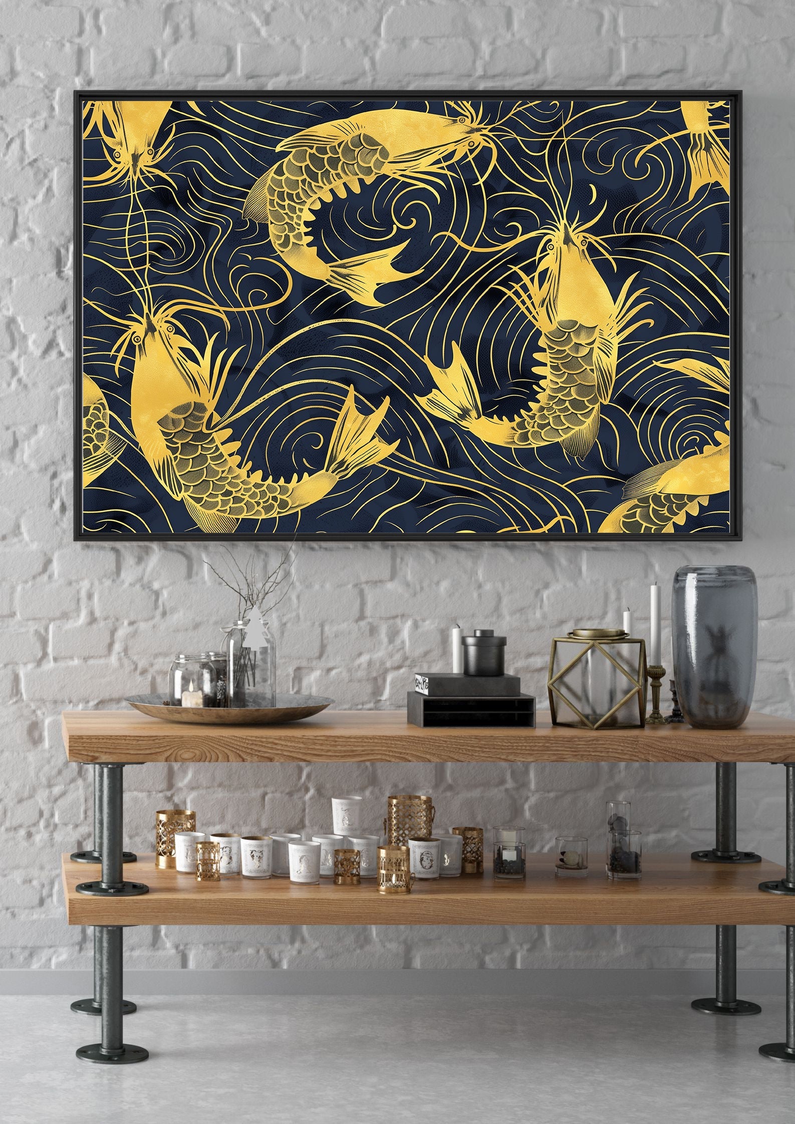 Golden Koi Print