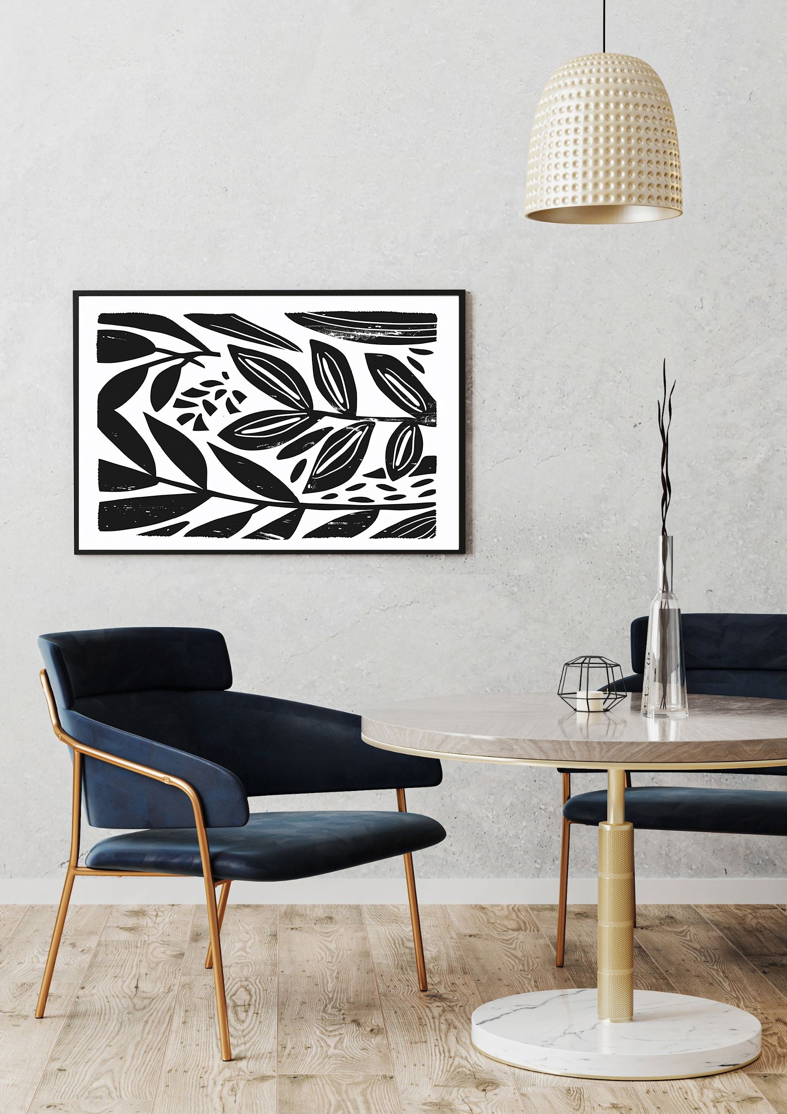 Monochrome Lines Print