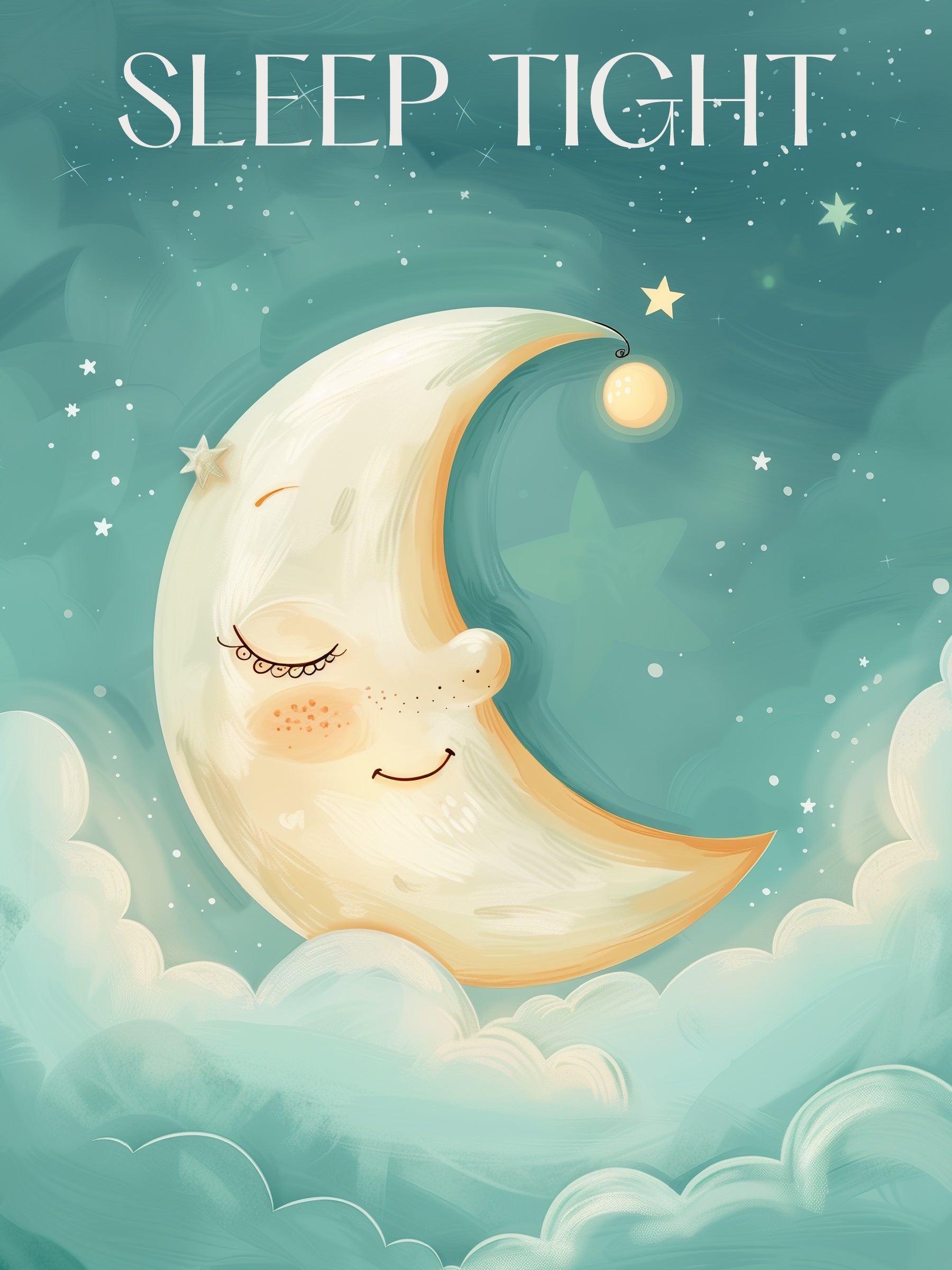 Sleep Tight Moon Print