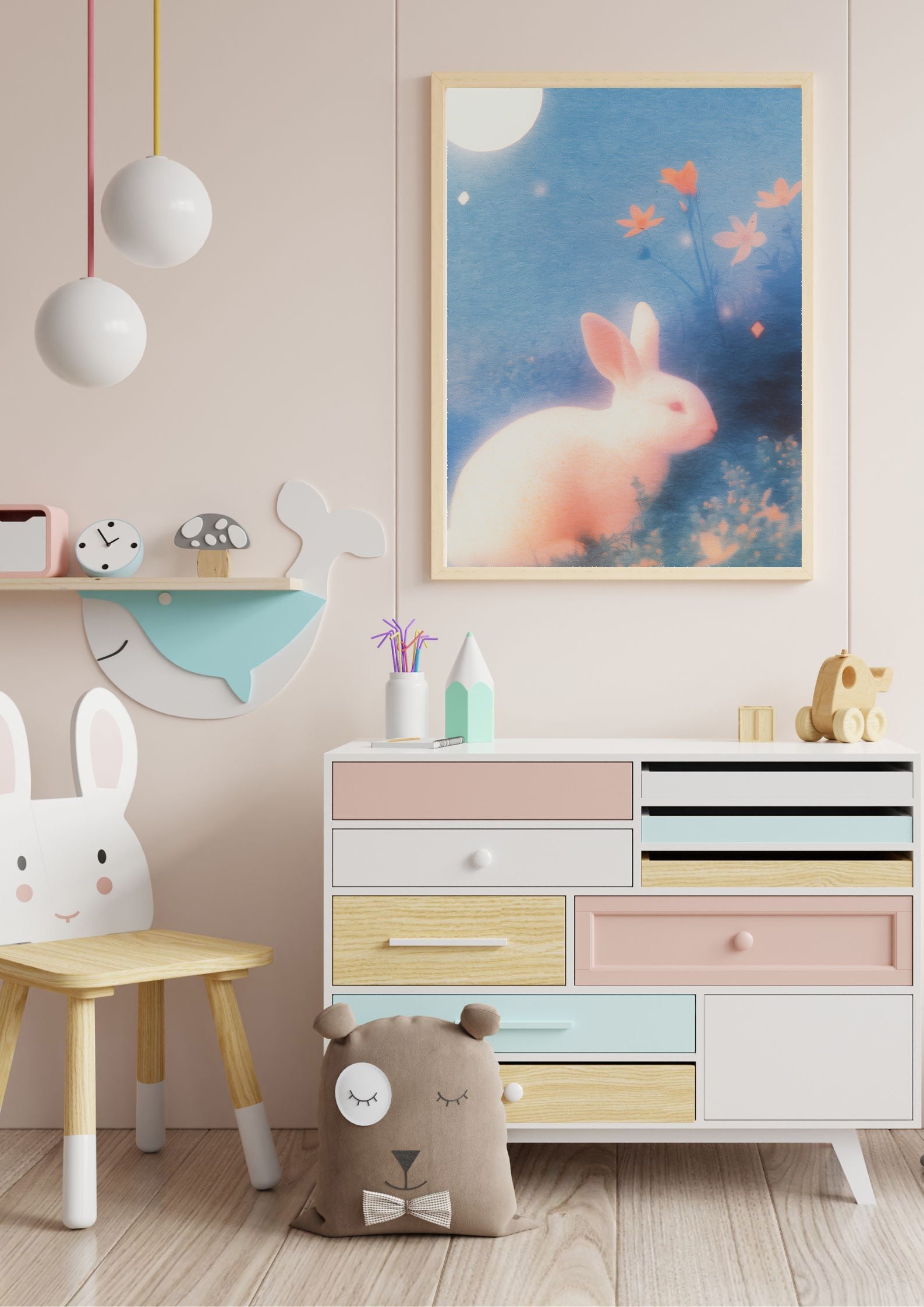 Sleeping Bunny Print