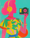 Camera Girl Print