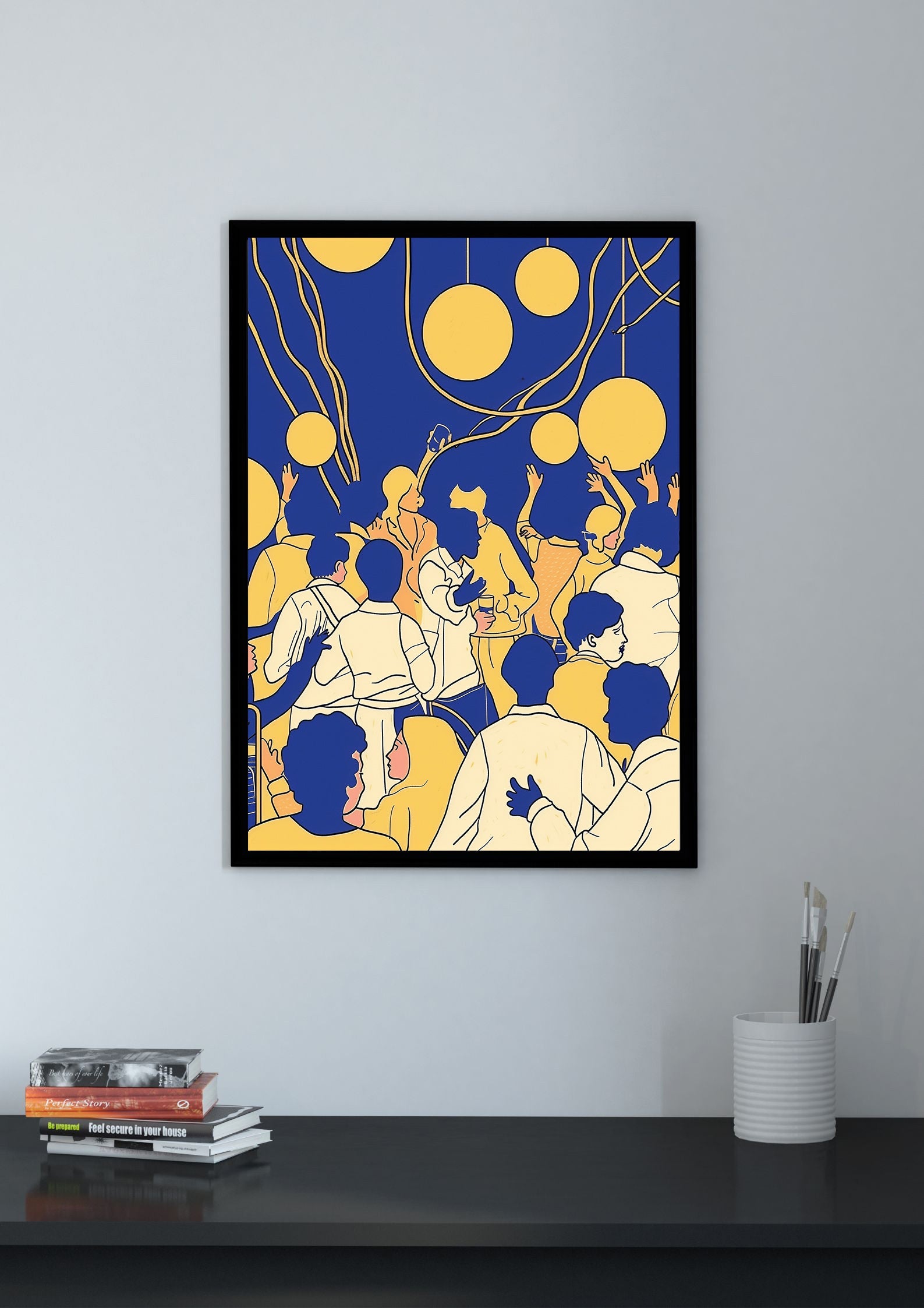 Nightlife Silhouettes Print