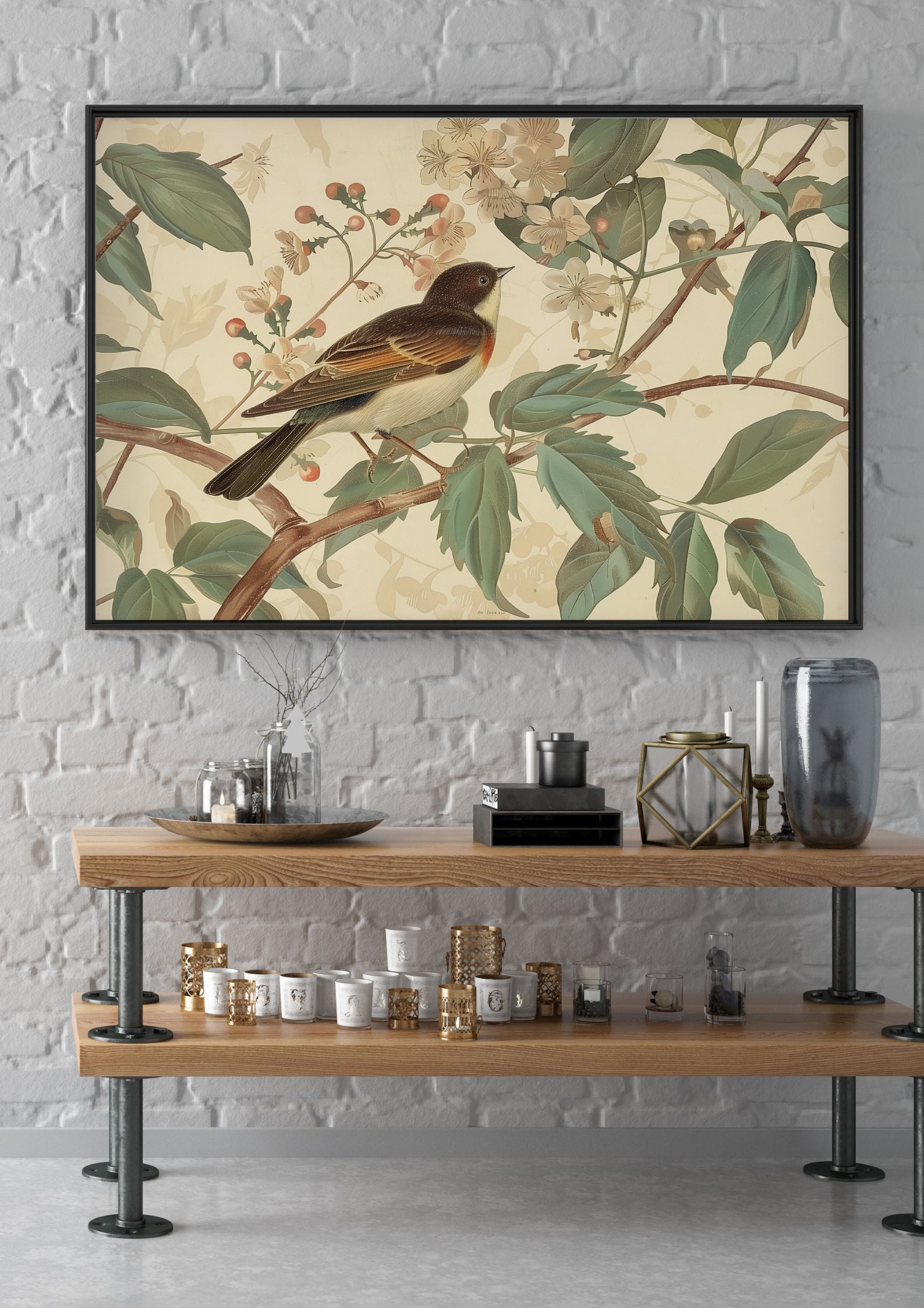 Bird & Branches Print