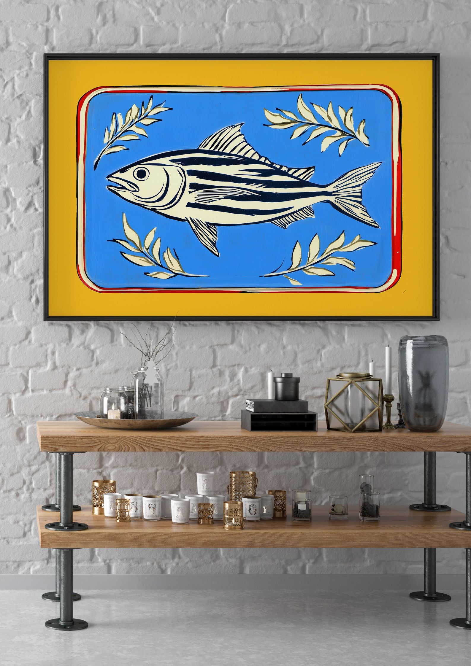 Vintage Fish Print