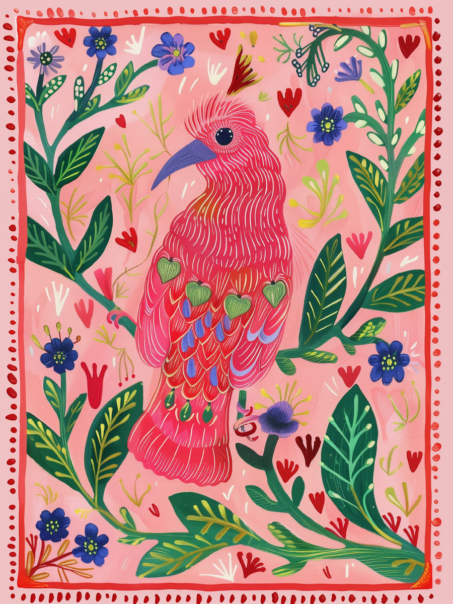 Vintage Parrot Print