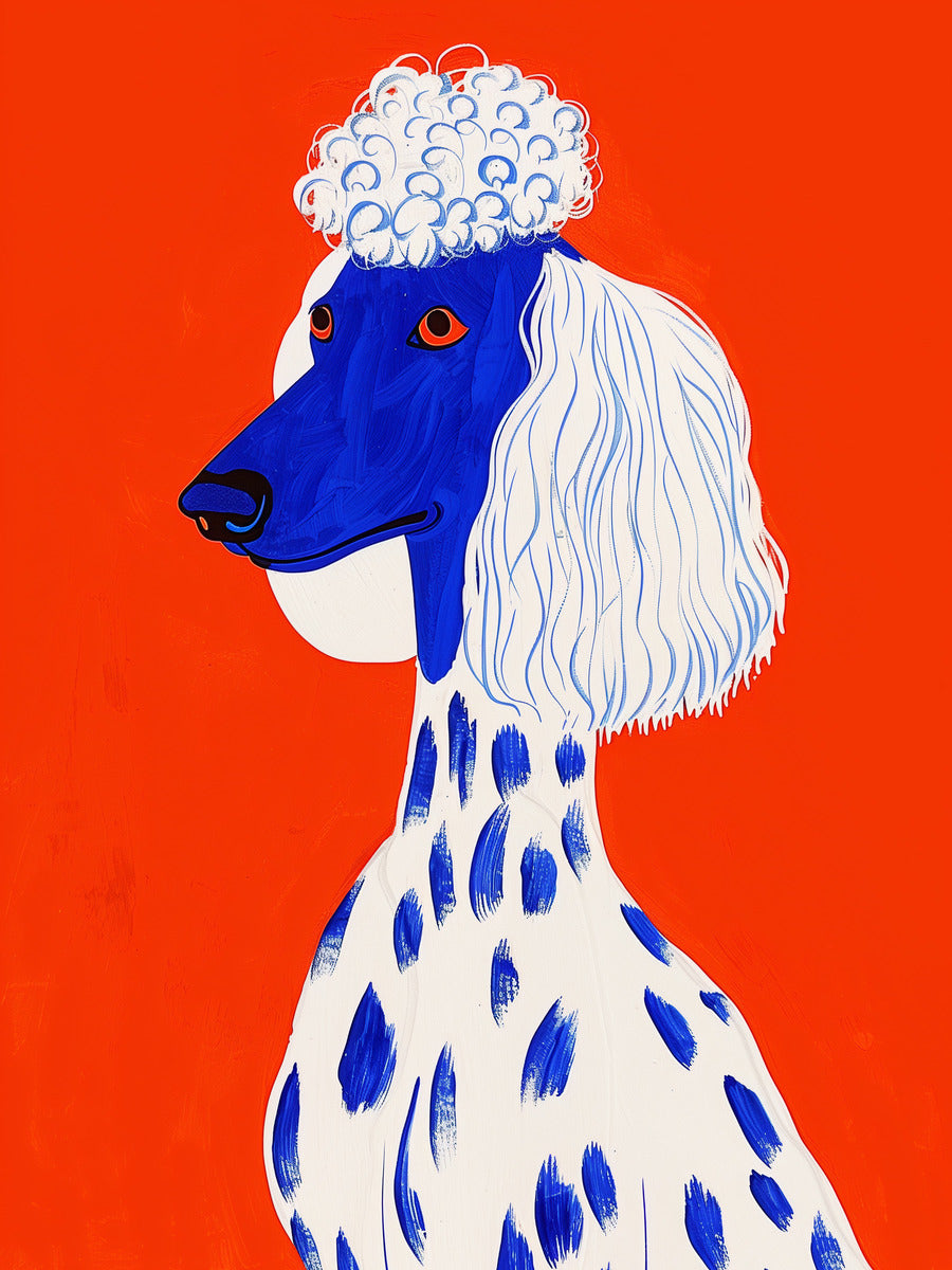 Poodle Portrait Print