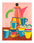 Colorful Tea Time Print