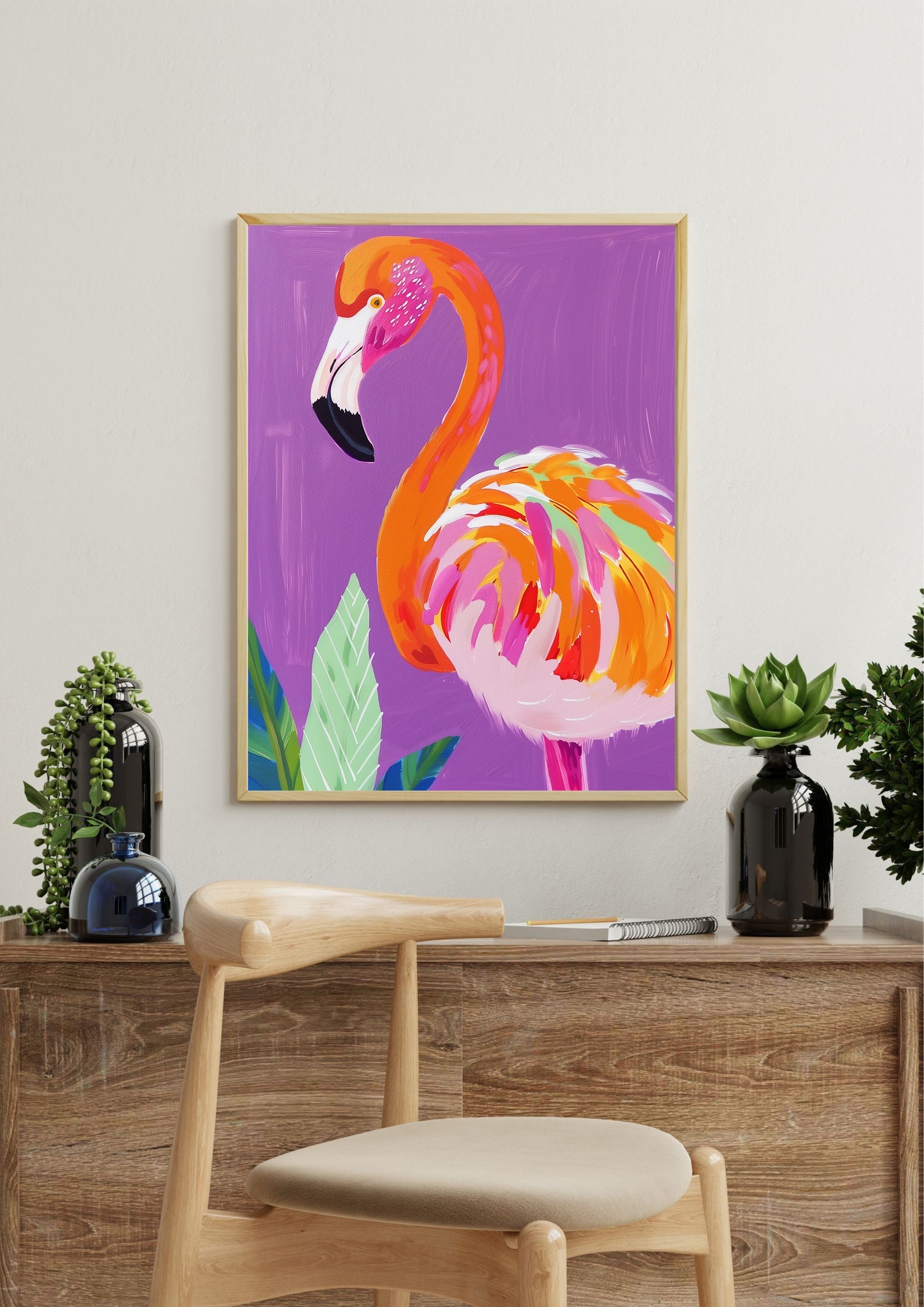 Tropical Flamingo Print