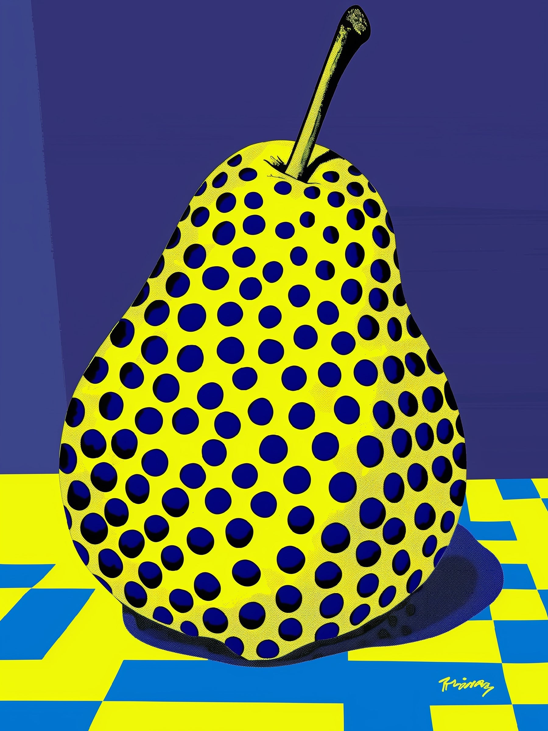 Pop Art Pear Print