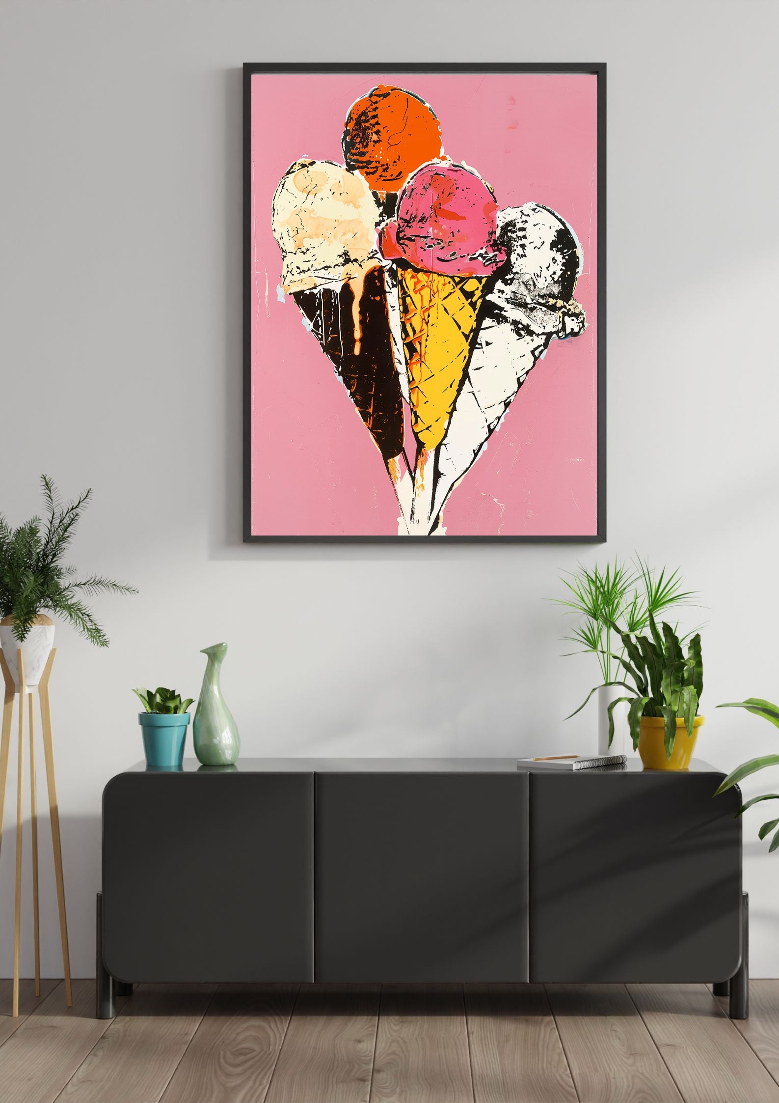 Ice Cream Cones Print