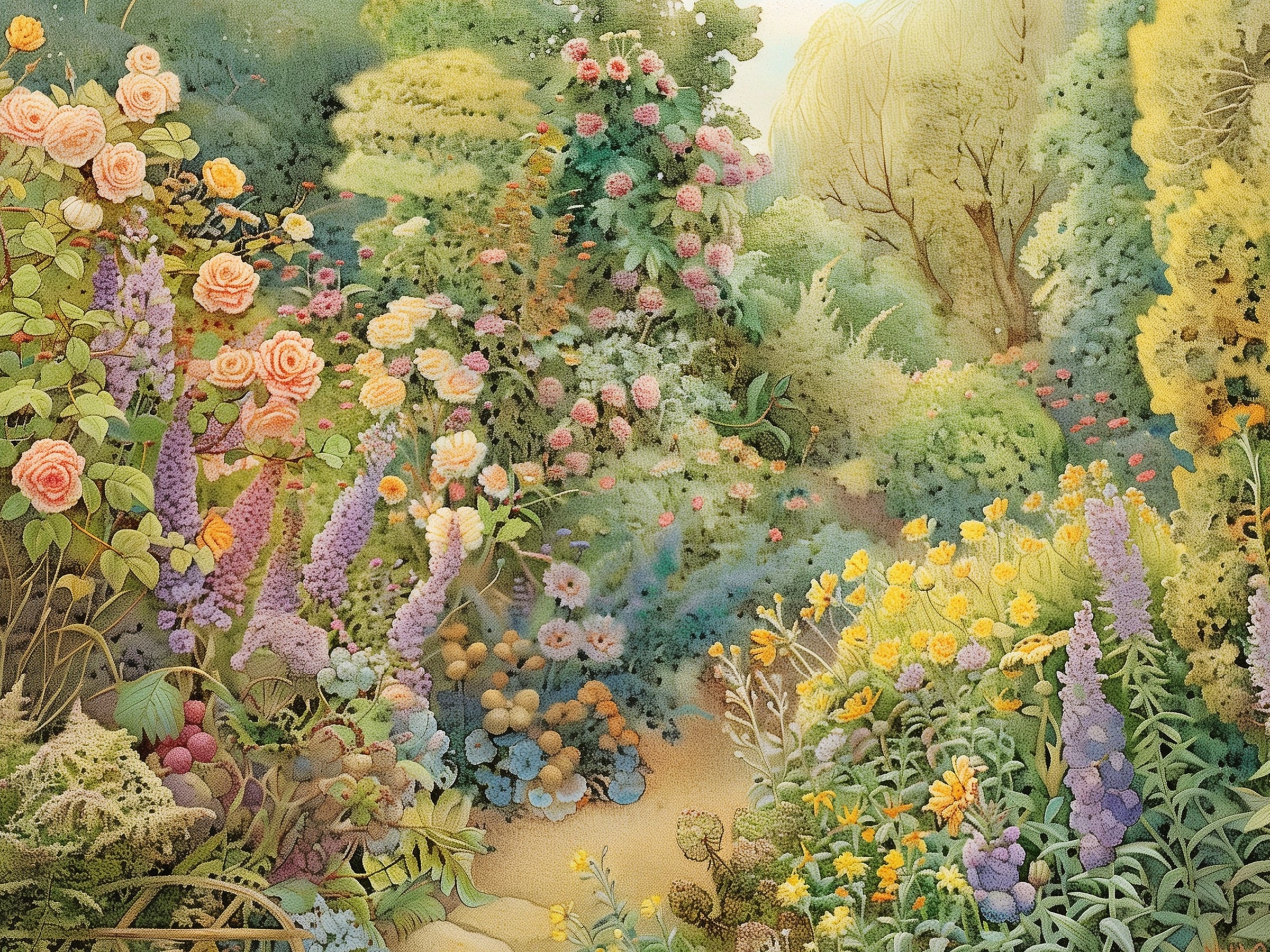 Blooming Garden Print