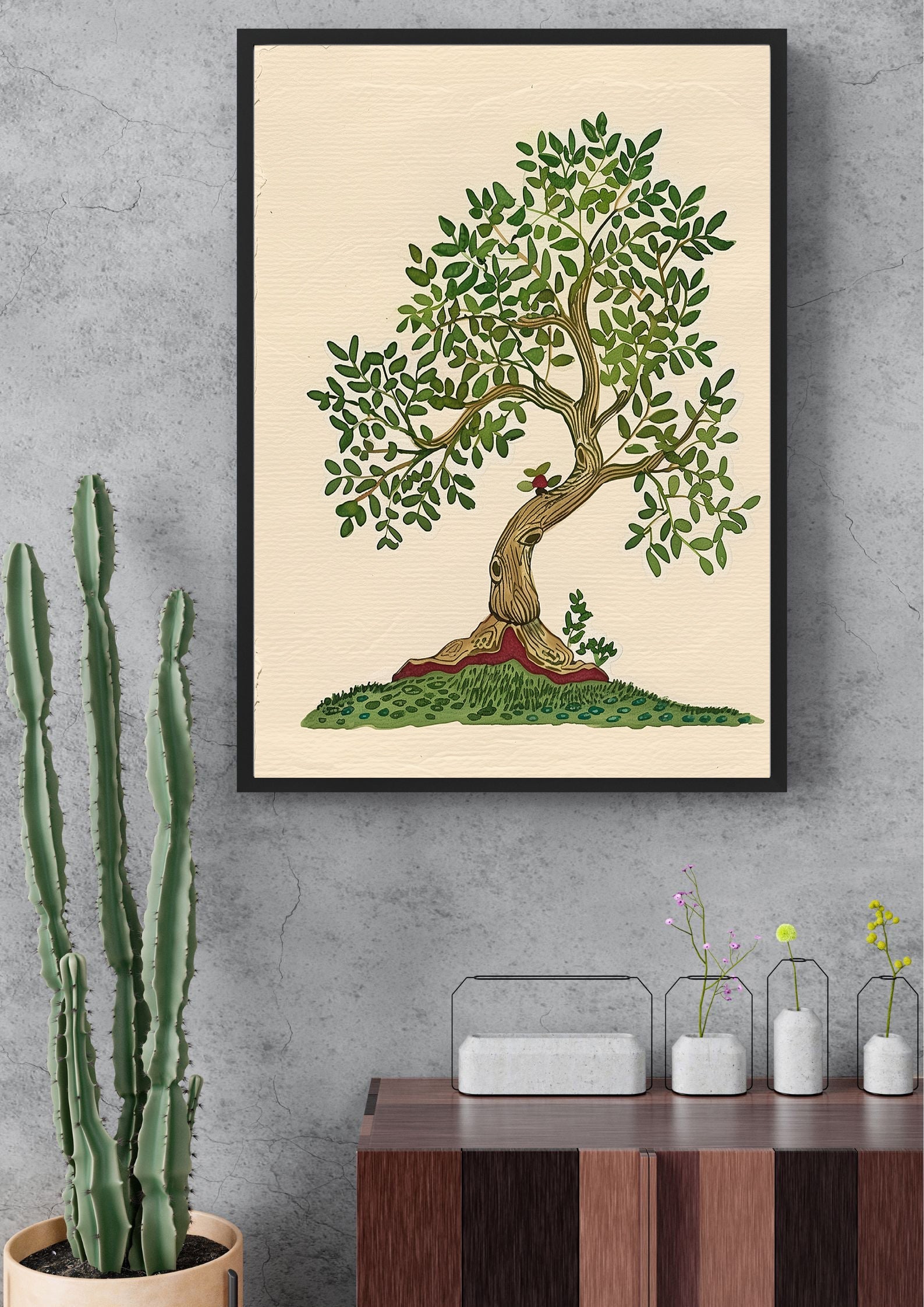 Bonsai-Baum Kunstdruck