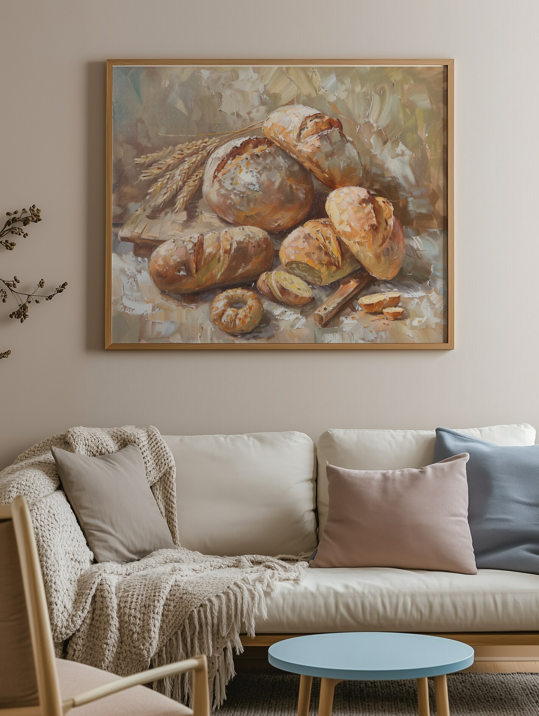 Rustic Bread Still Life Print