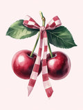 Cherry Duo Ribbon Print