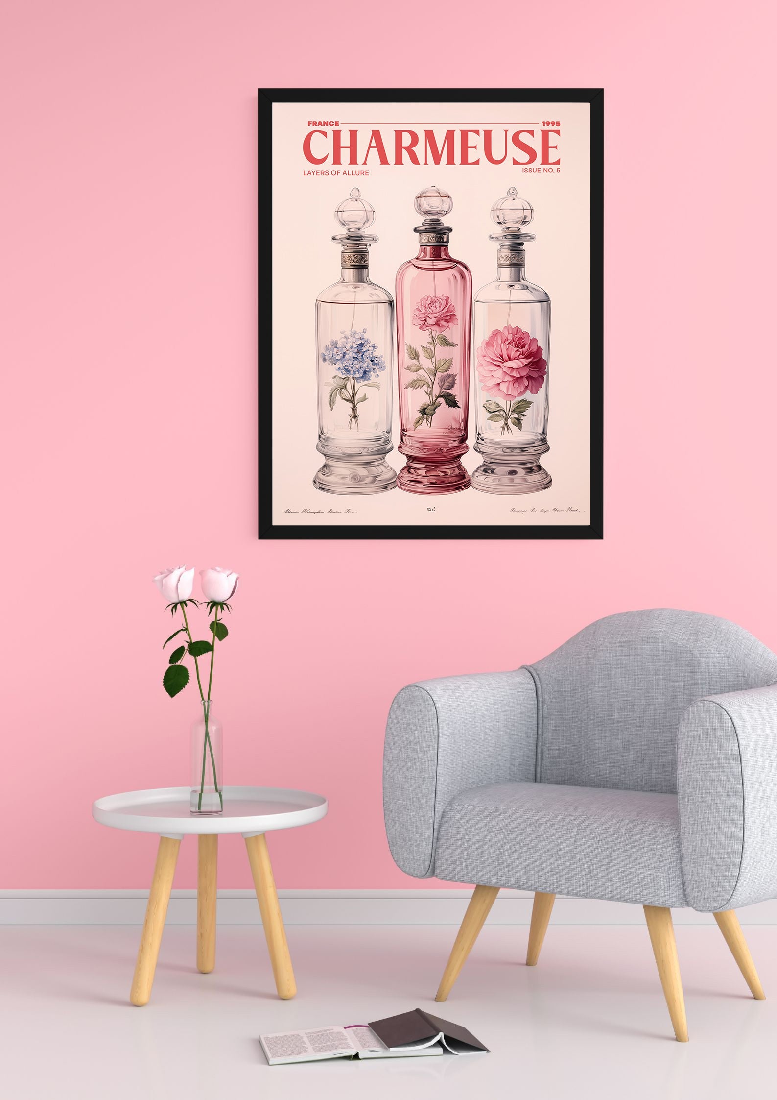 Vintage Perfume Bottles Print