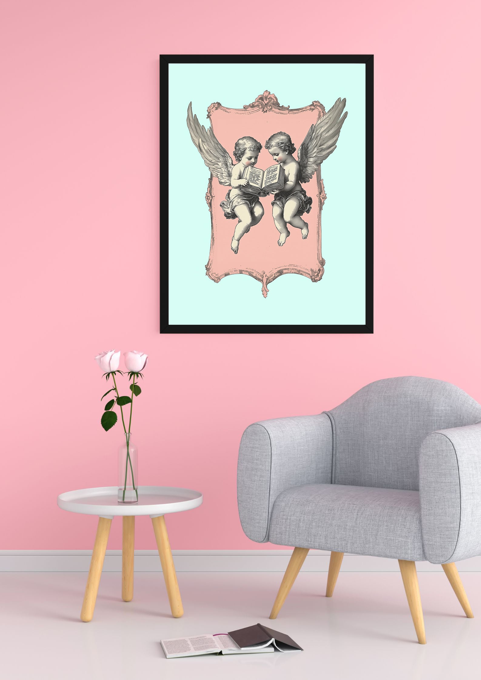 Cherub Duo Vintage Print