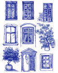 Mediterranean Facades Art Print