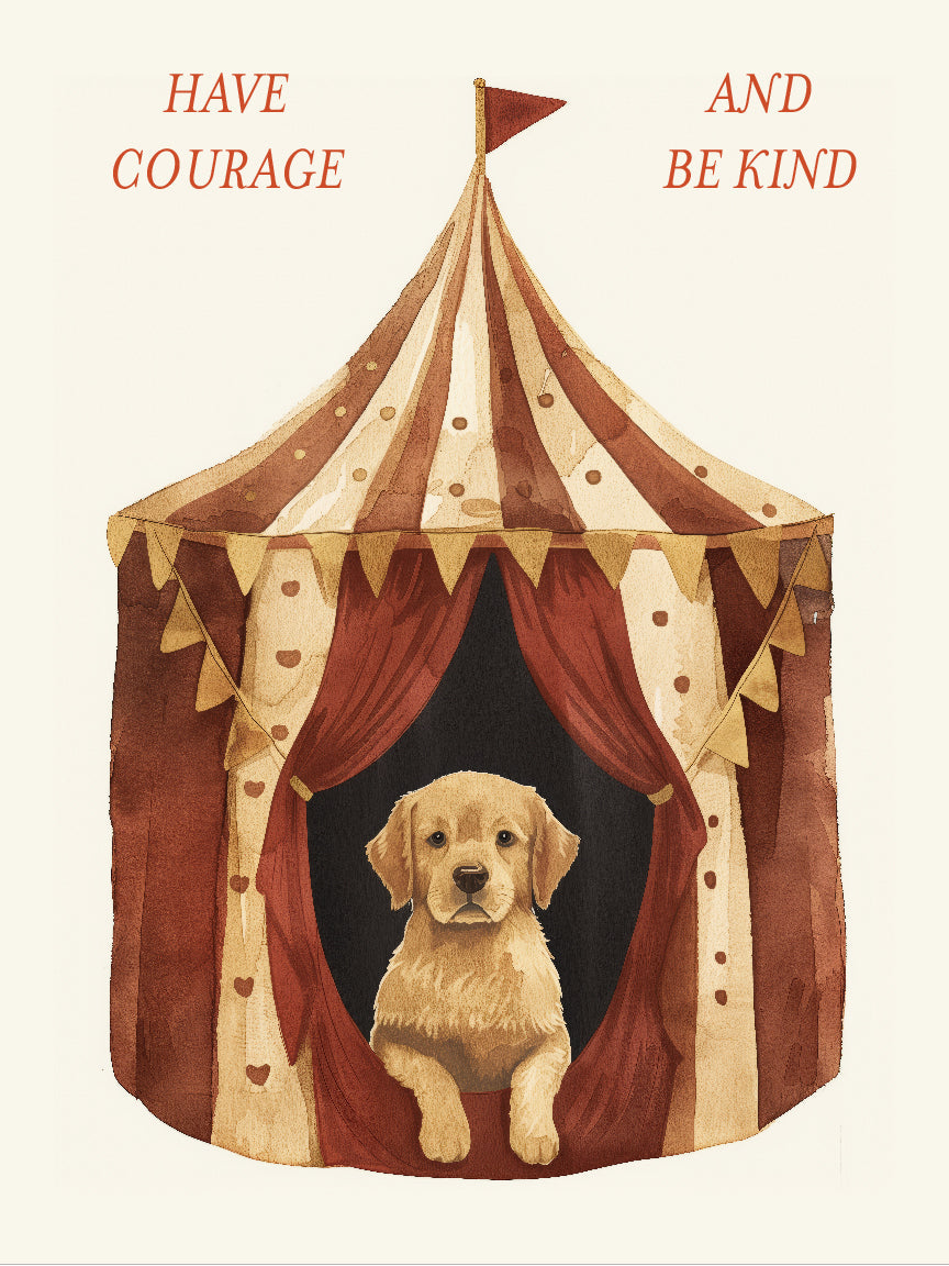 Be Kind Puppy Circus Print