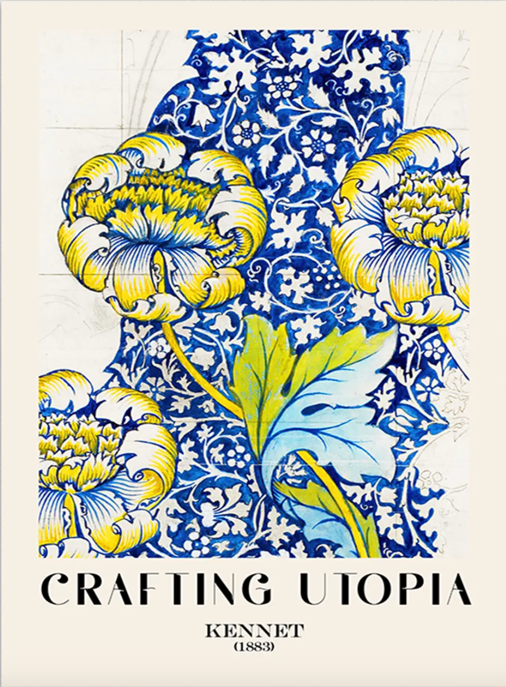 Florale viktorianische Wandkunst - Crafting Utopia Kennet's 1883 - William Morris inspiriert