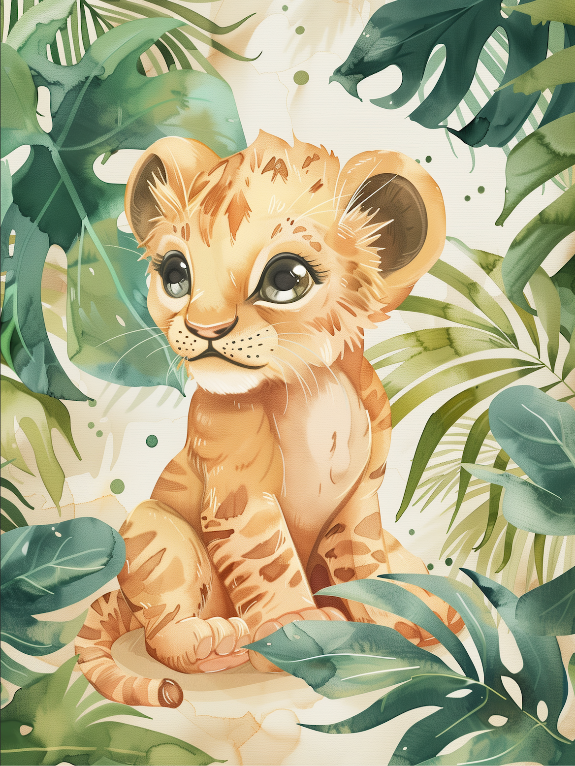 Lion Cub Print