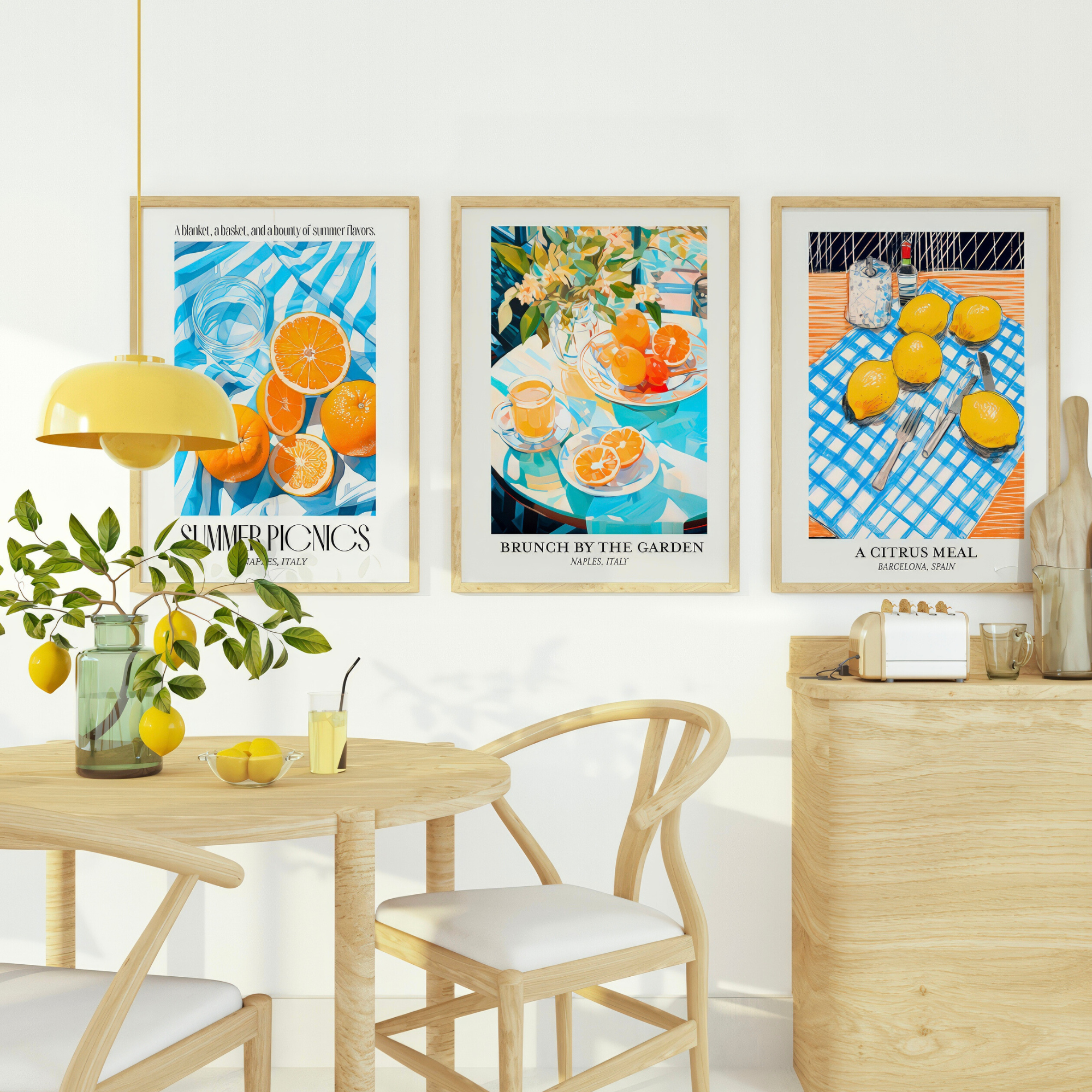 Citrus Bliss Gallery Wall