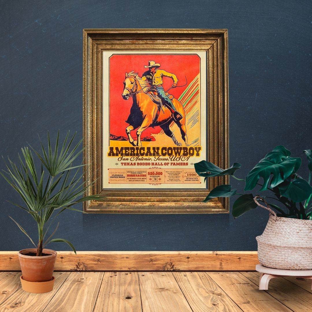 American Cowboy Print