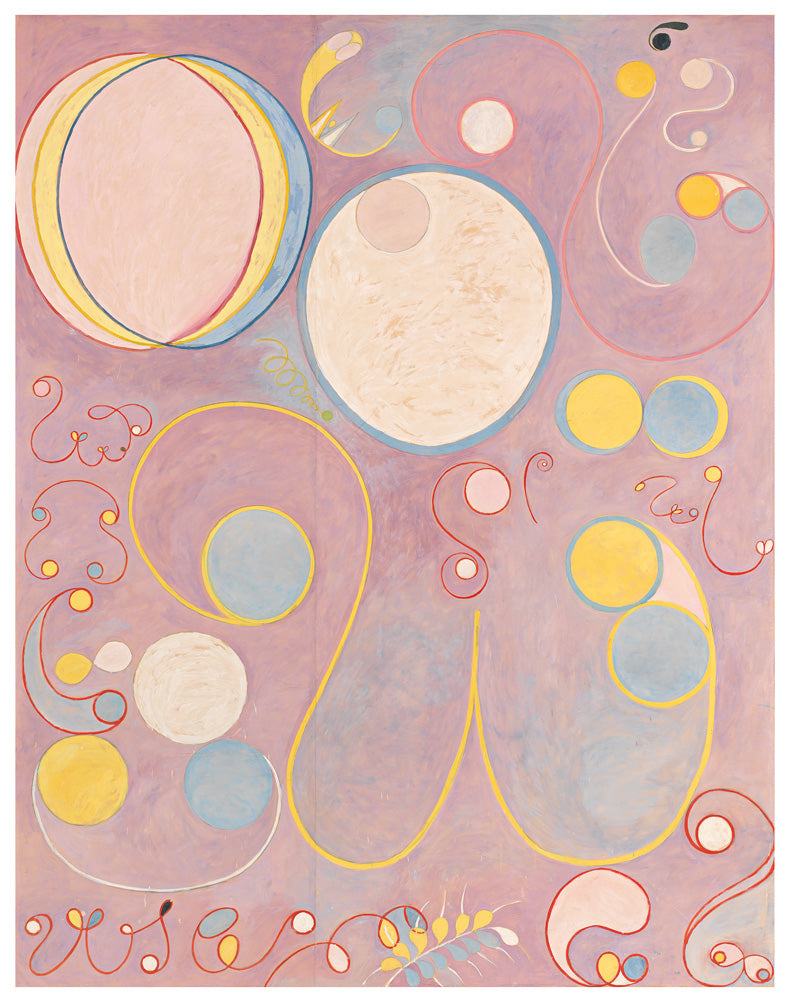 Pink Hilma Af Klint Abstract