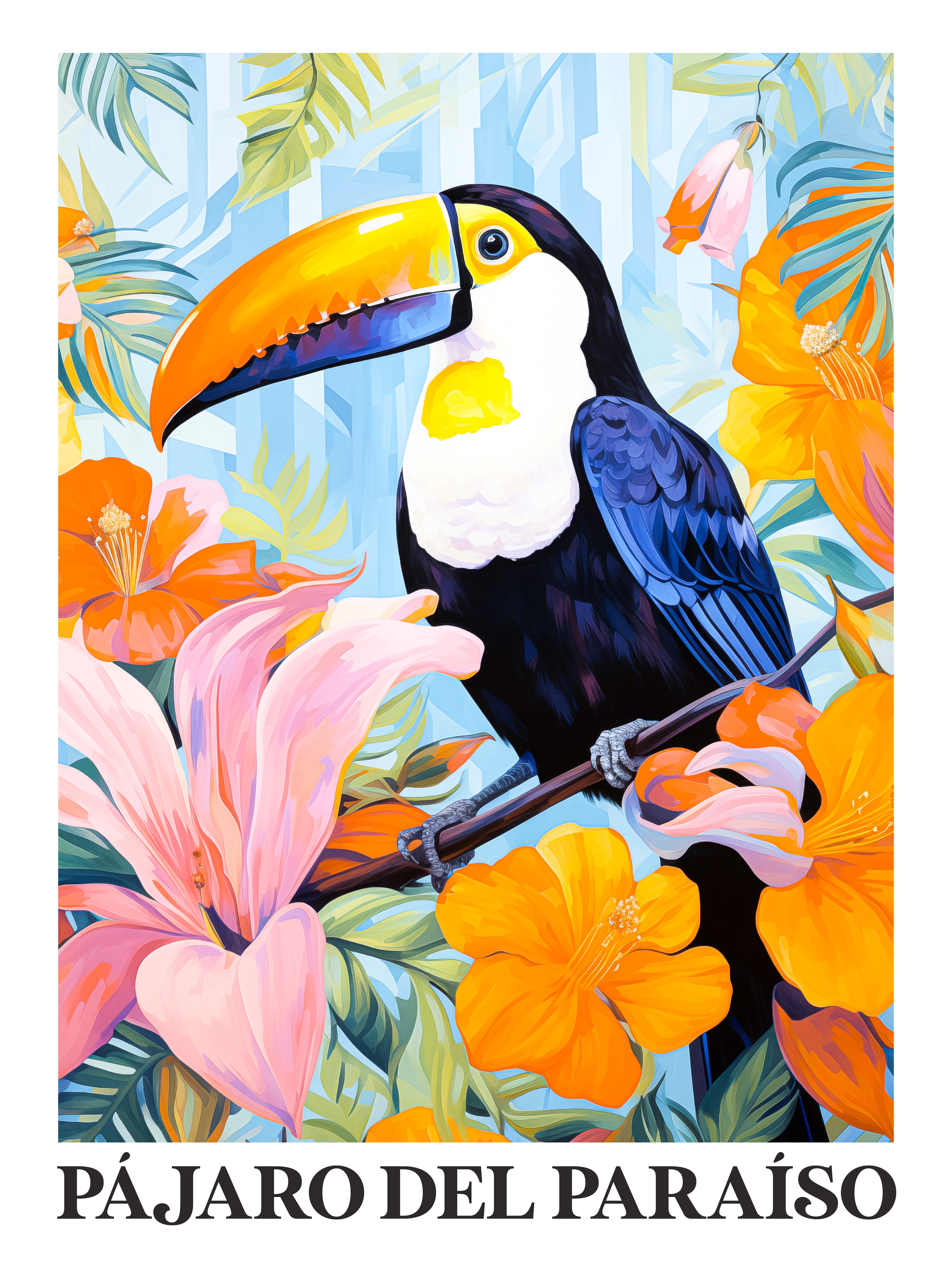 Tropical Paradise Toucan Bird Art