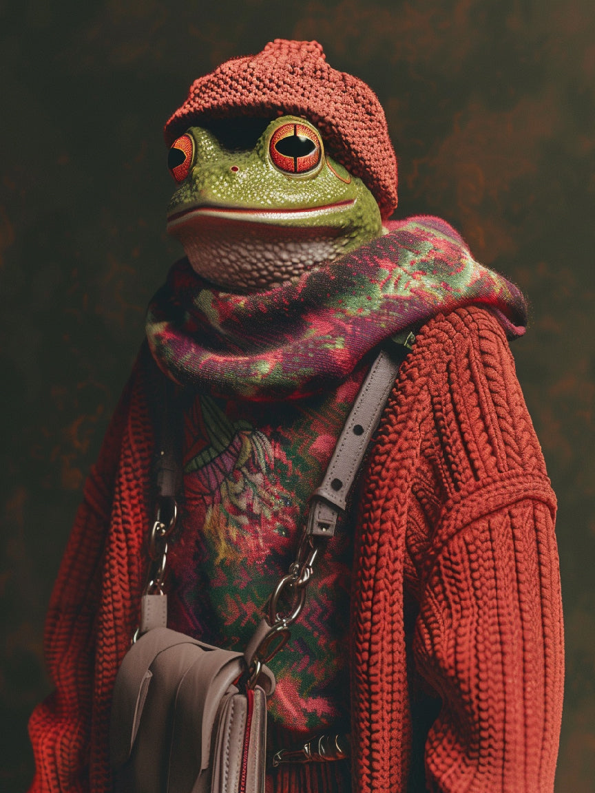 Frosch-Portrait-Kunst