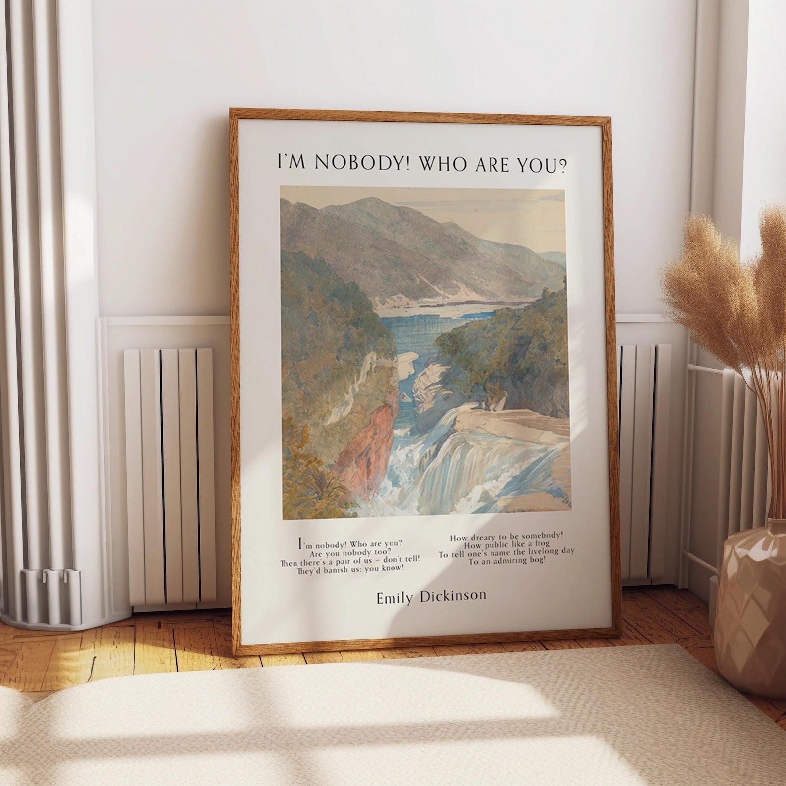 I'm Nobody! Who Are You? - Emily Dickinson Poetic Art