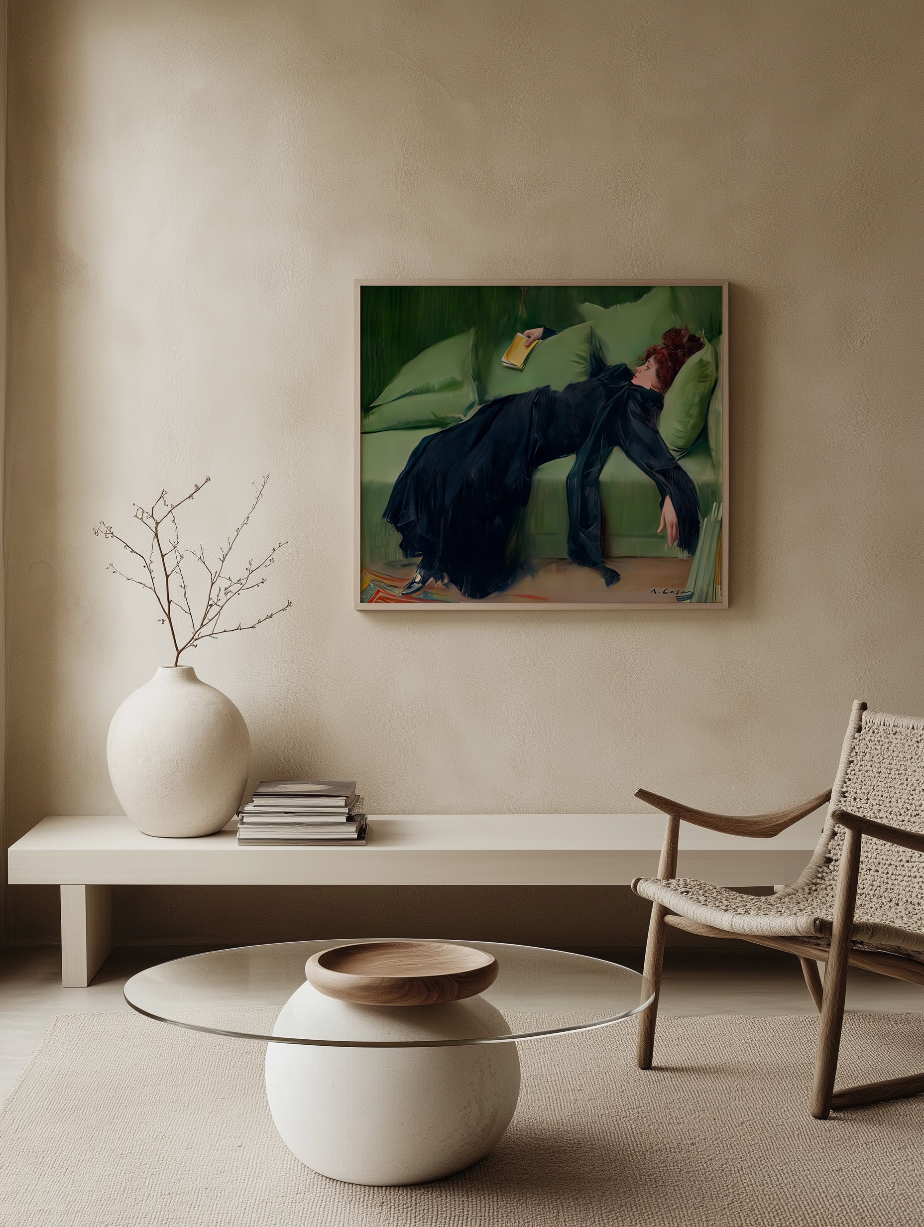 After the Dance Painting by Ramon Casas Art Print