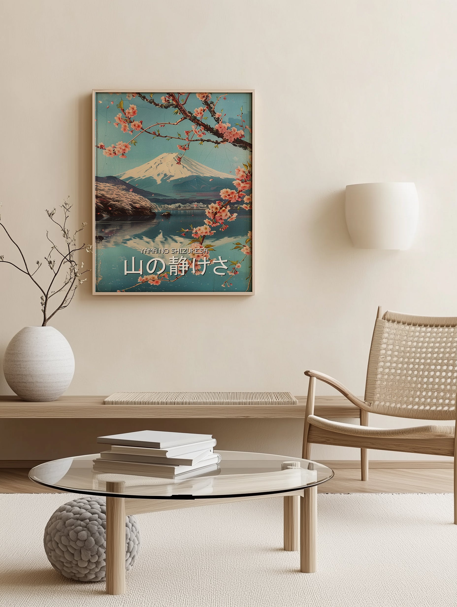 Mount Fuji and Cherry Blossoms Art