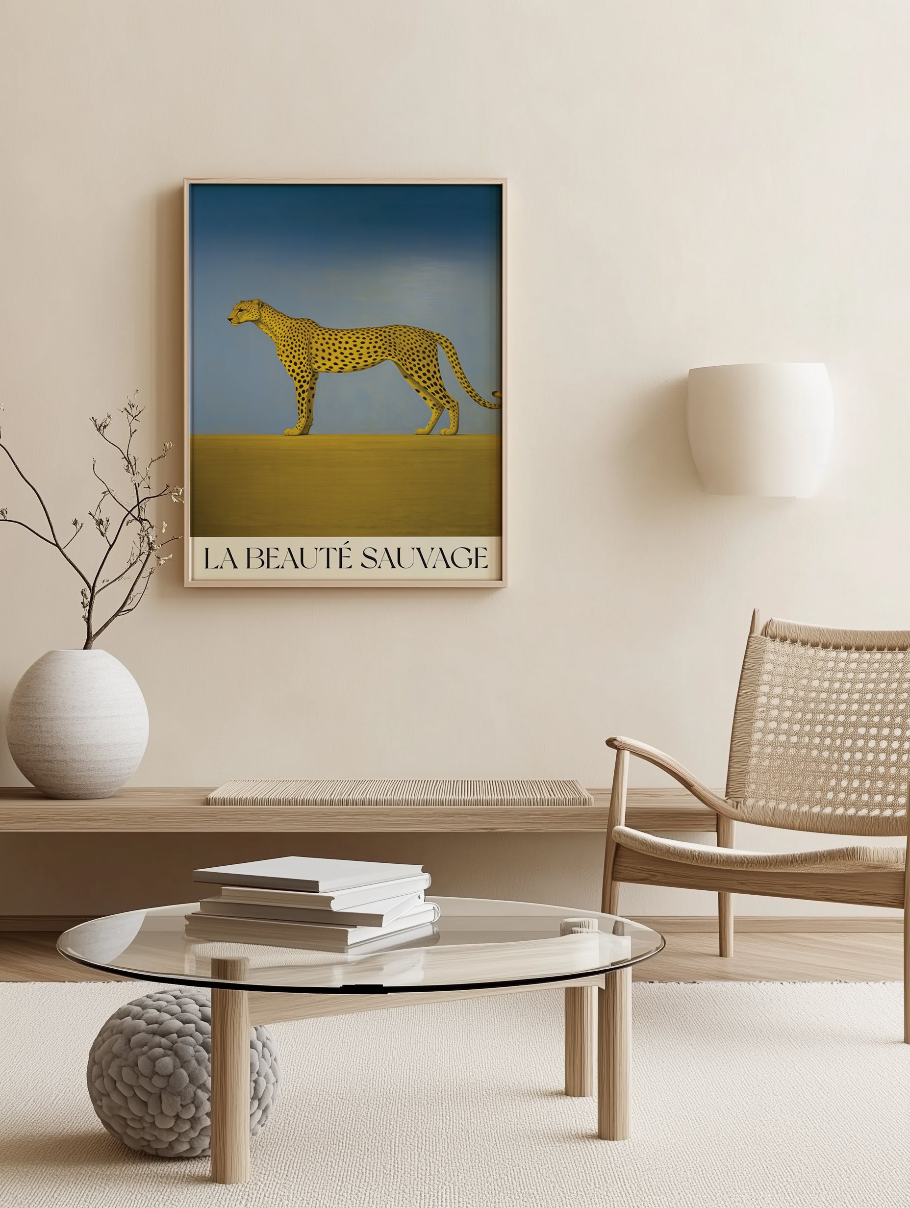 Safari-Gepard-Wandkunst